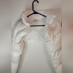 White Shorty Posh Puffer Jacket(#138)